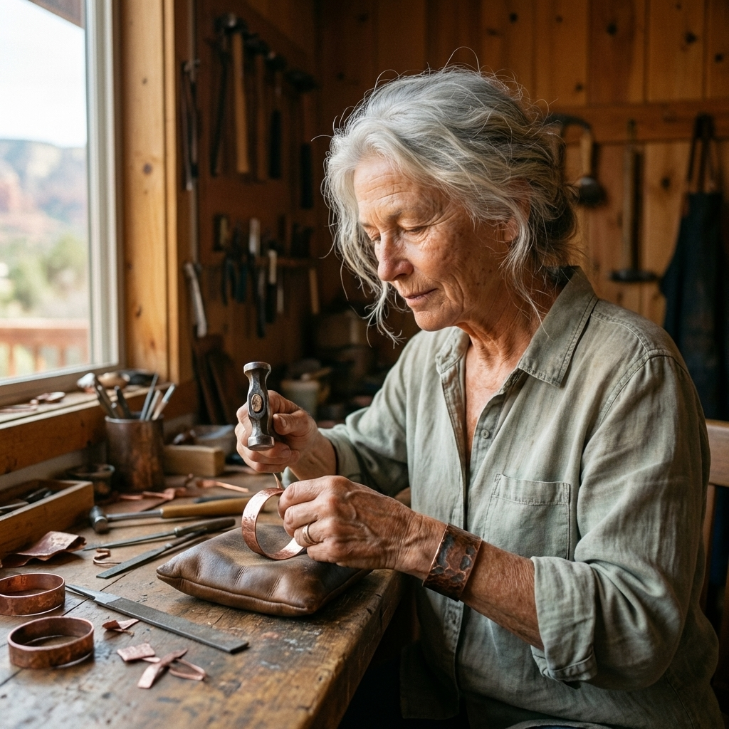 Vera's Sol Copper Earrings