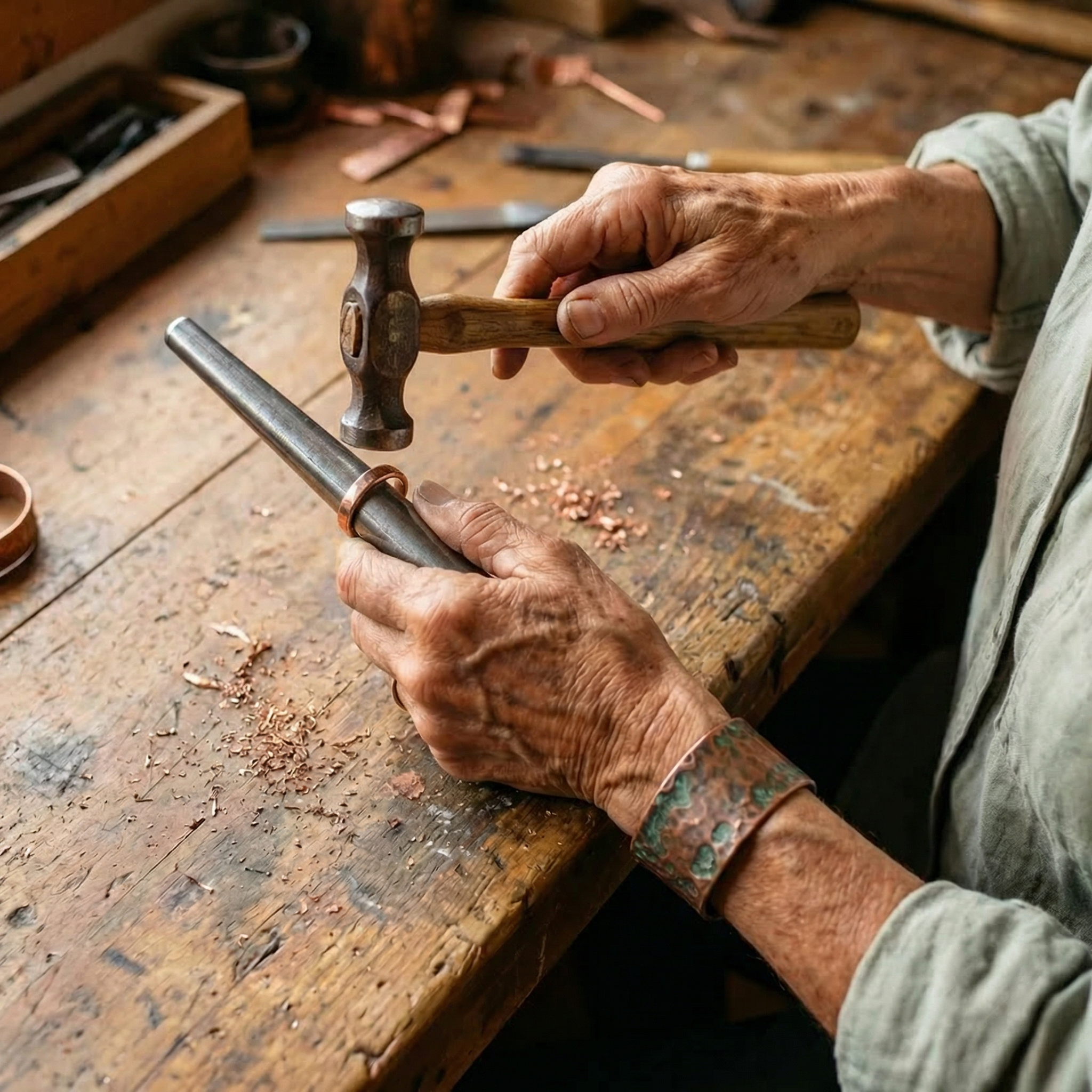 Vera's Tine Copper Ring